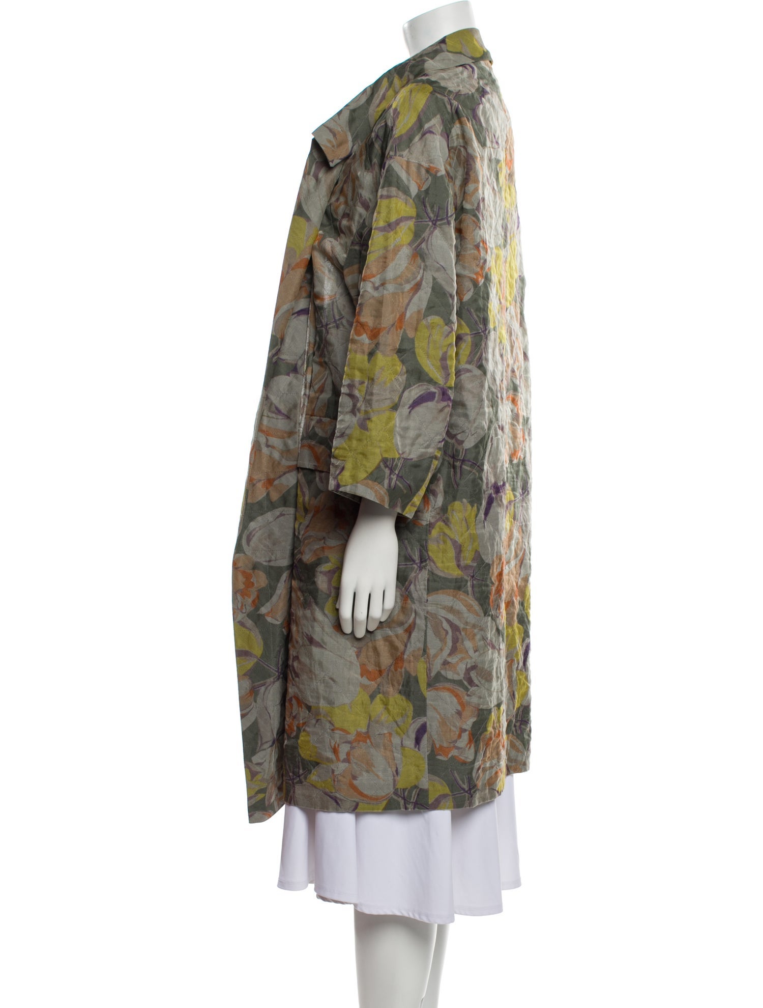 Dries Van Noten Floral Print Coat