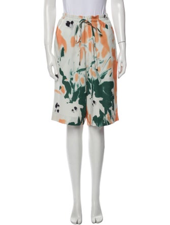 Dries Van Noten Floral Print Knee-Length Shorts