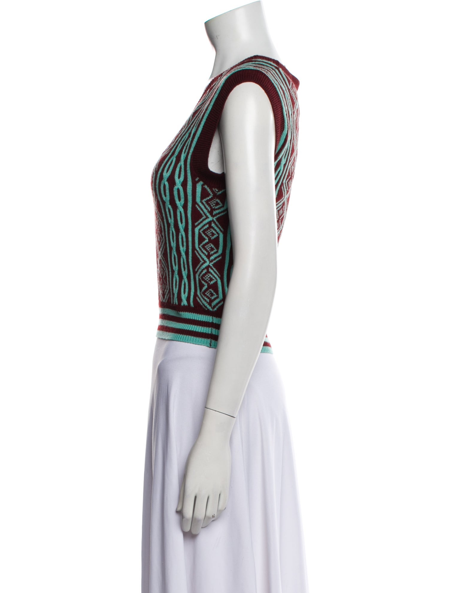 Dries Van Noten Merino Wool Printed Sweater w/ Tags