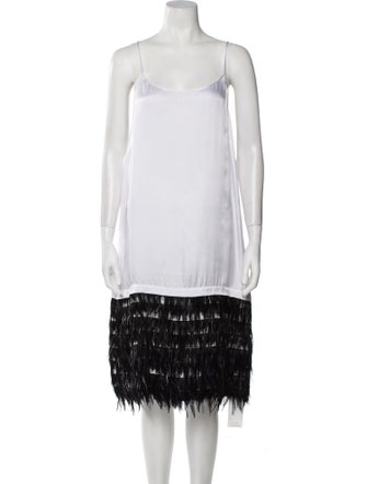 Dries Van Noten Scoop Neck Knee-Length Dress