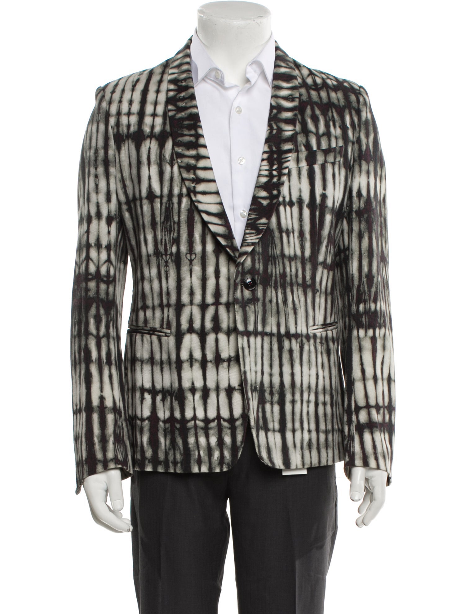 Dries Van Noten Tie-Dye Print Blazer