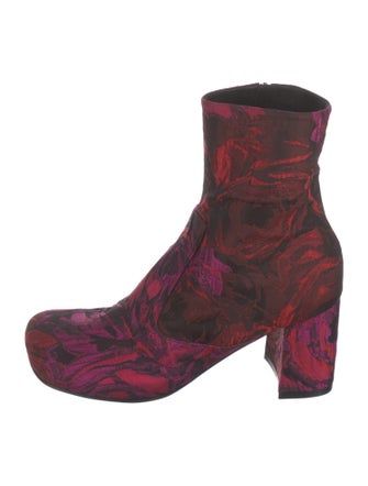 Dries Van Noten Printed Sock Boots