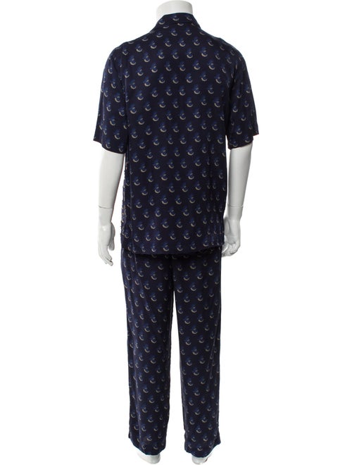 Dries Van Noten Printed Sequin Embellishments Pajama Set