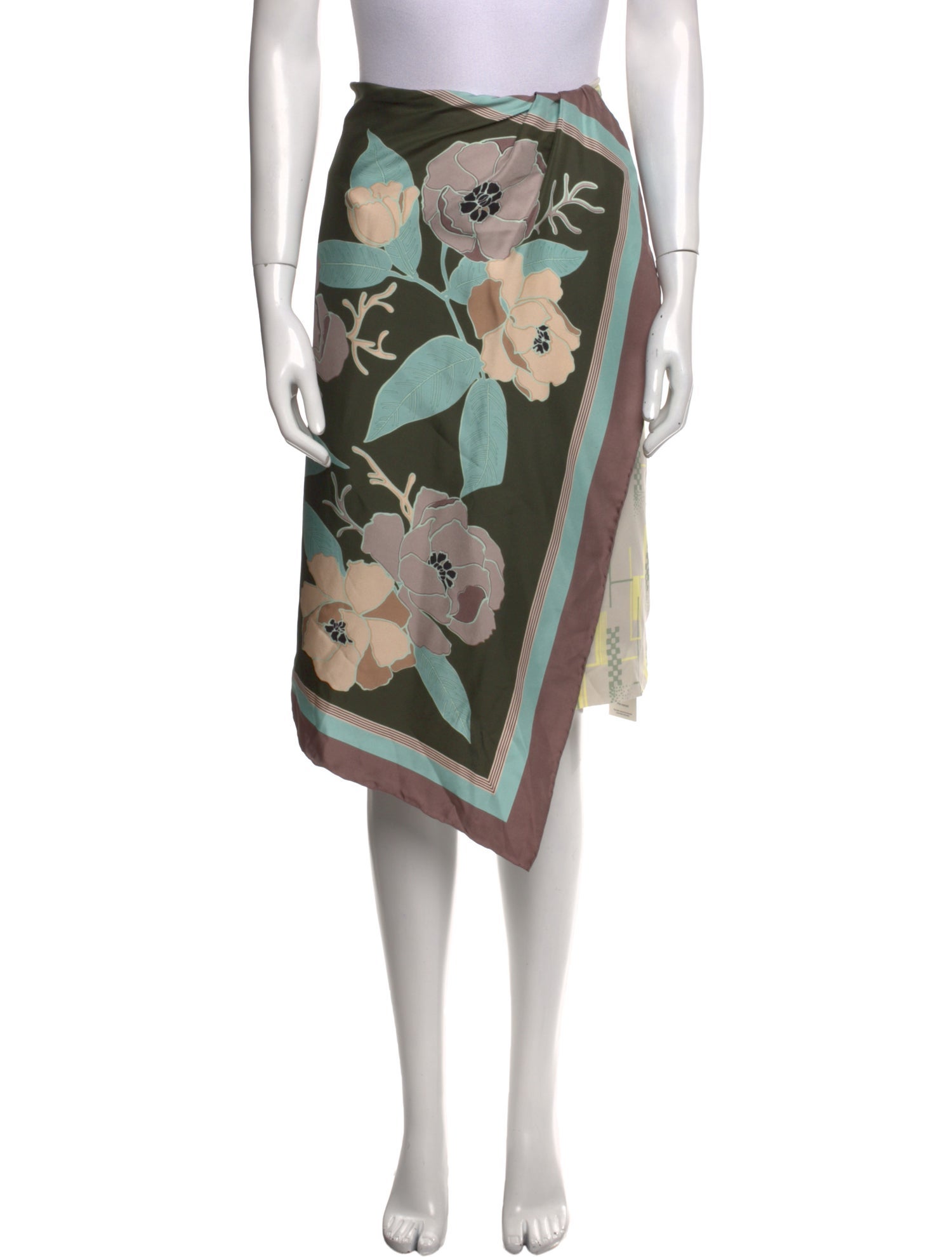 Dries Van Noten Floral Print Knee-Length Skirt