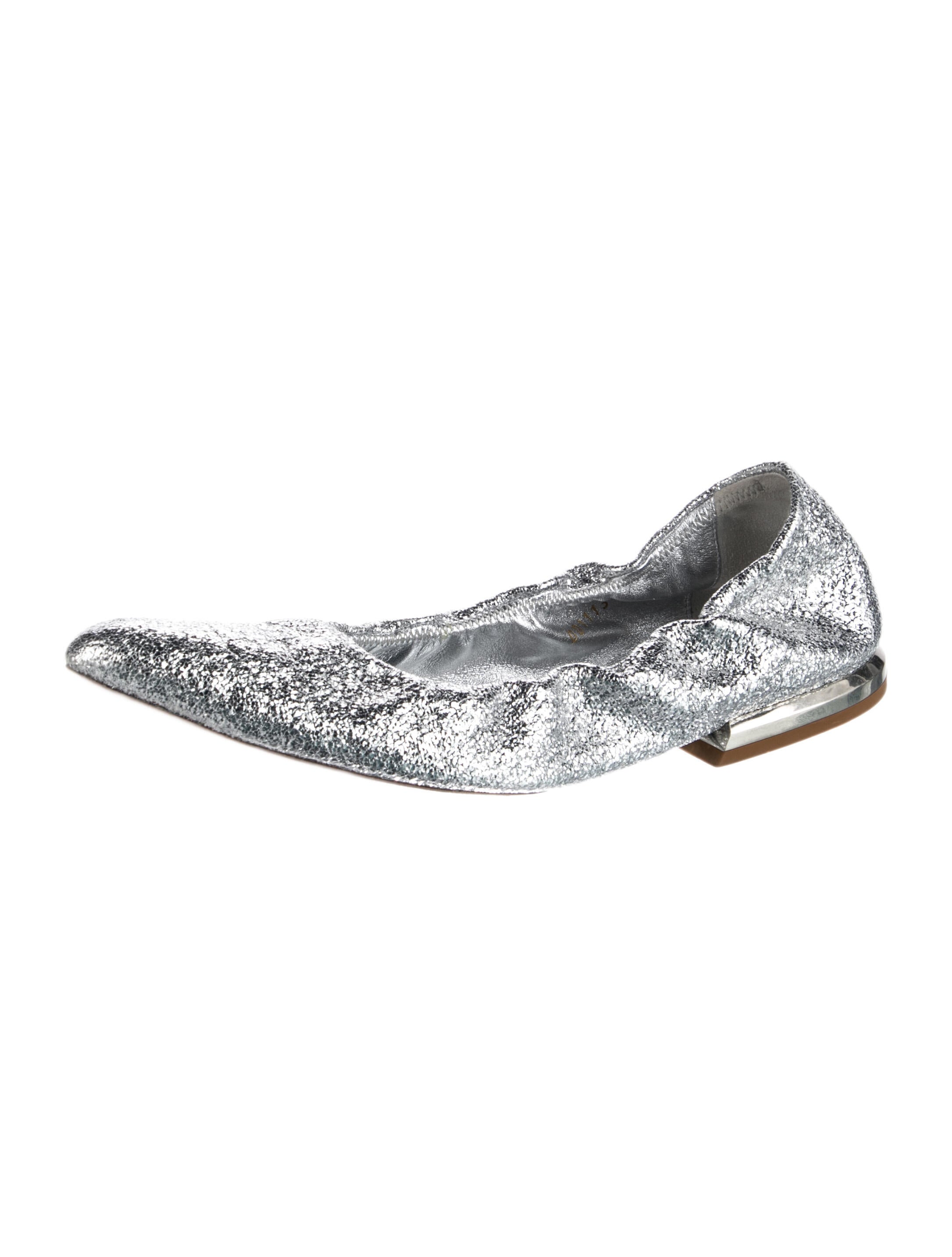 Dries Van Noten Leather Ballet Flats