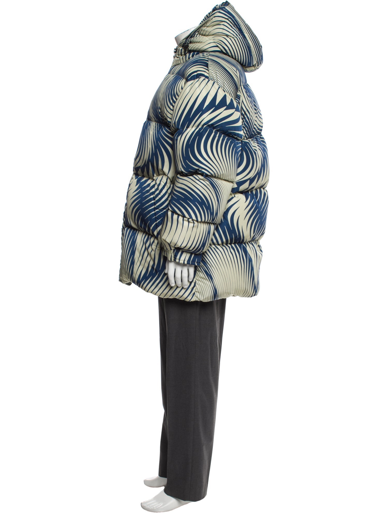 Dries Van Noten Printed Puffer Coat w/ Tags
