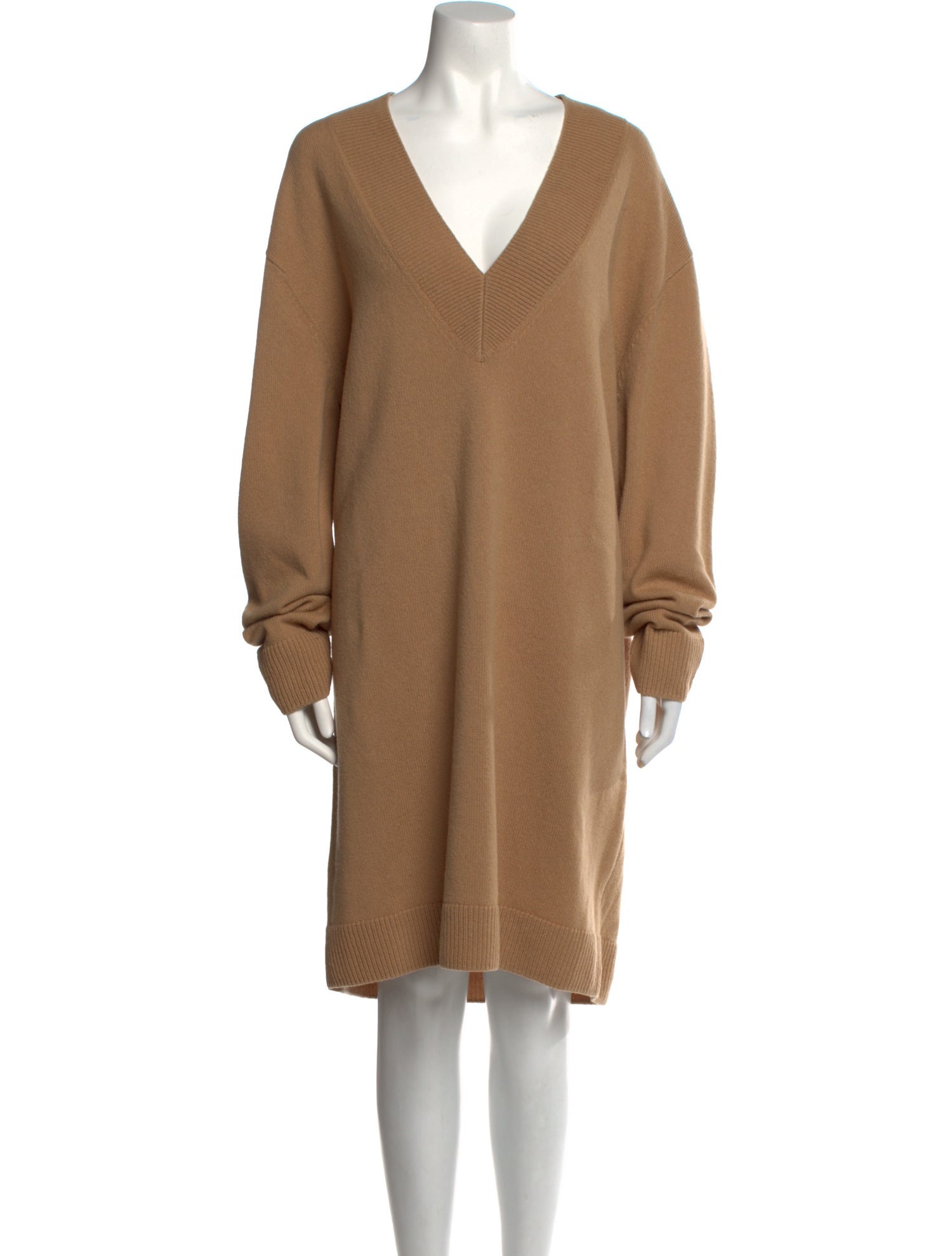 Dries Van Noten Merino Wool Knee-Length Dress