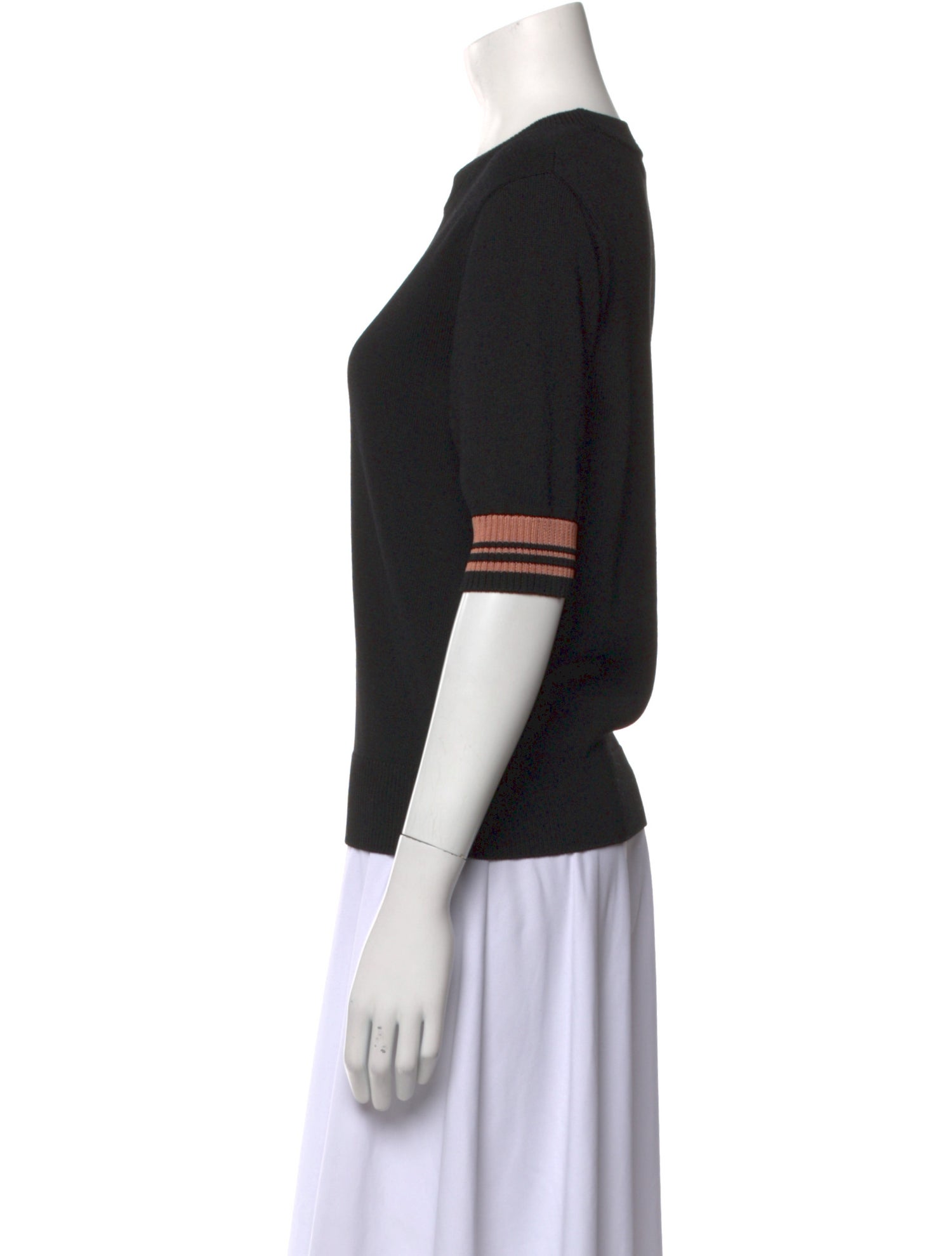 Dries Van Noten Striped Crew Neck Top