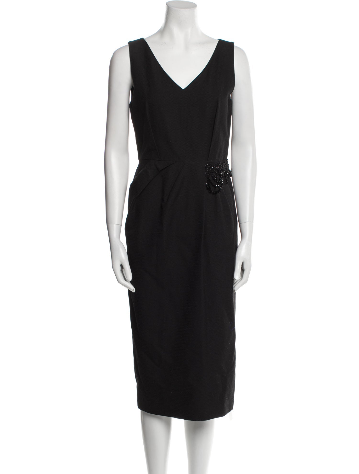Dries Van Noten V-Neck Midi Length Dress