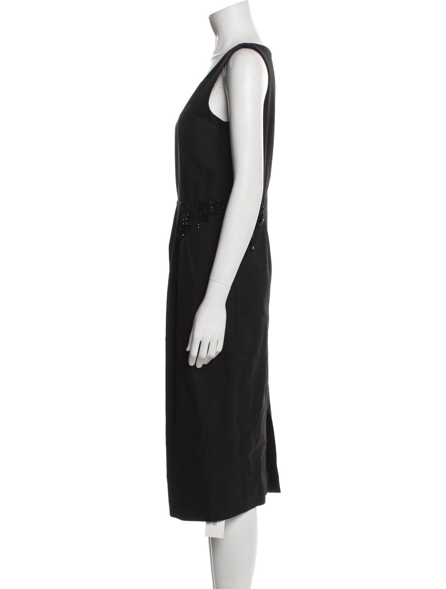 Dries Van Noten V-Neck Midi Length Dress