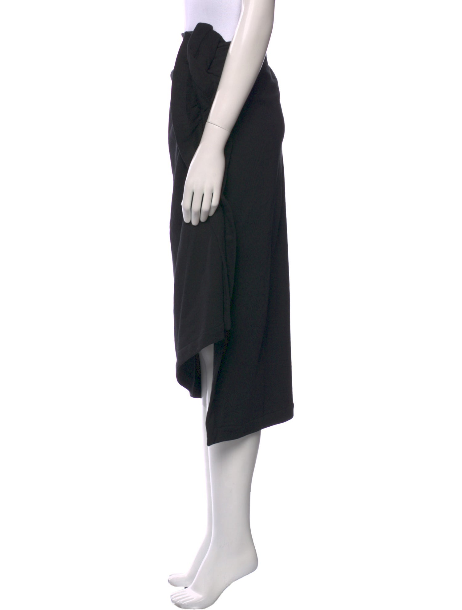 Dries Van Noten Skirt Black Pleated Accents