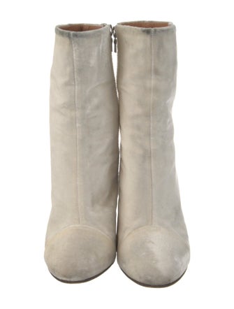 Dries Van Noten Velvet Boots