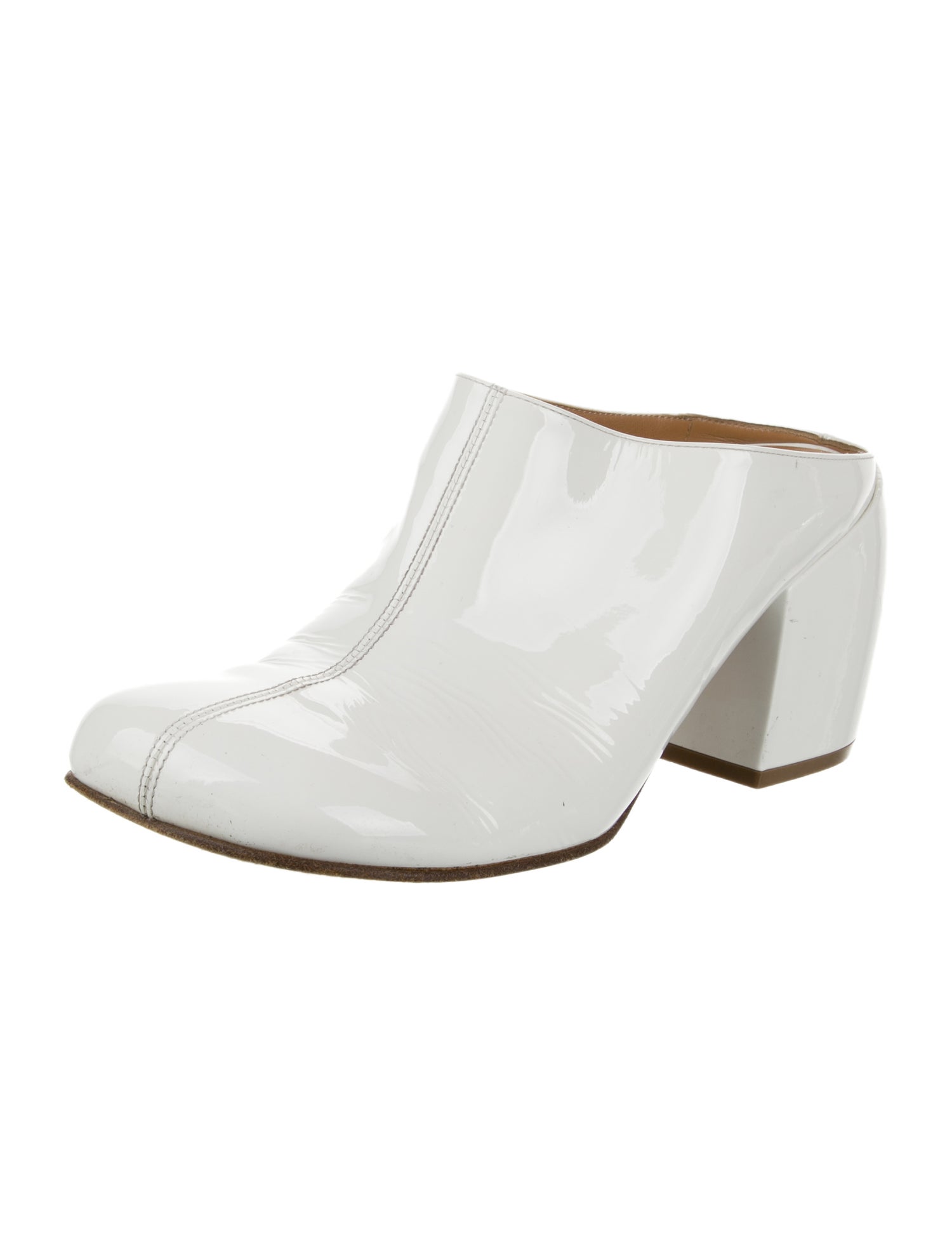 Dries Van Noten Patent Leather Mules