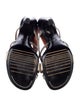 Dries Van Noten Leather Colorblock Pattern Slingback Sandals