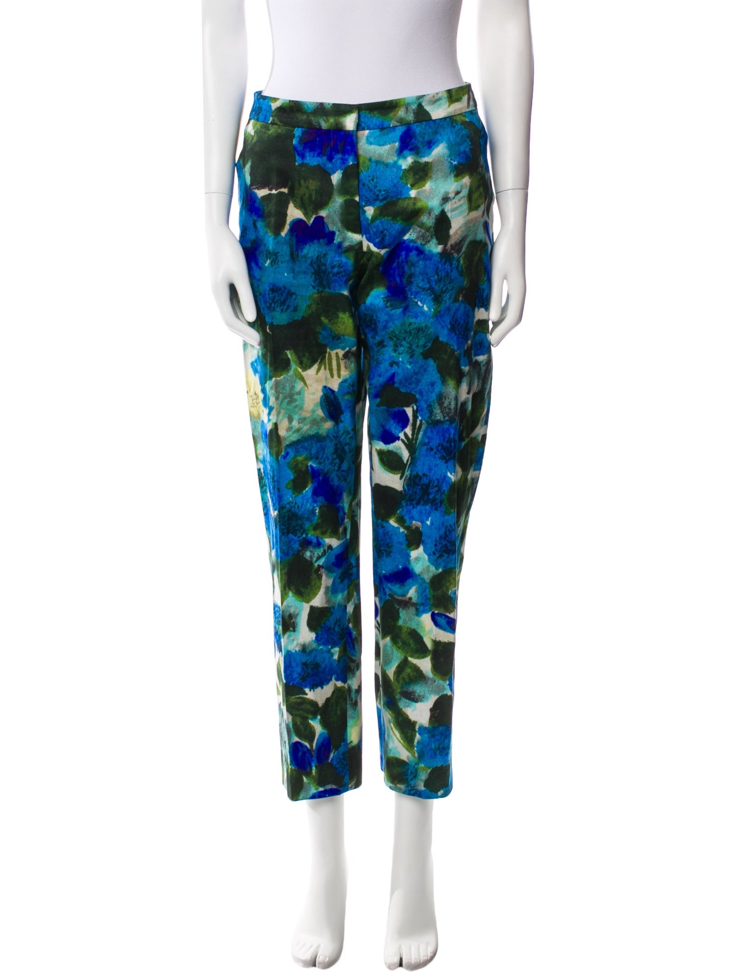Dries Van Noten Tie-Dye Print Straight Leg Pants