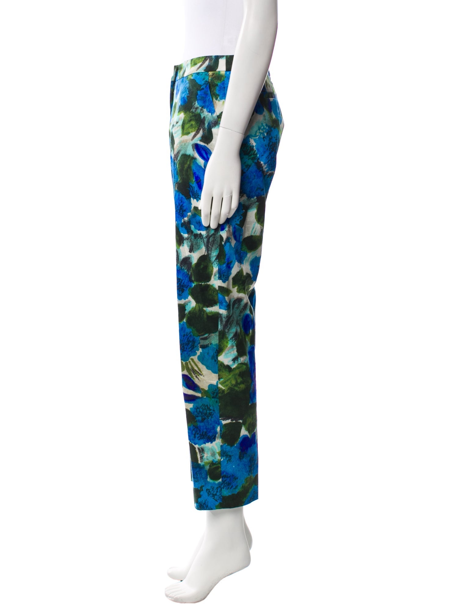 Dries Van Noten Tie-Dye Print Straight Leg Pants