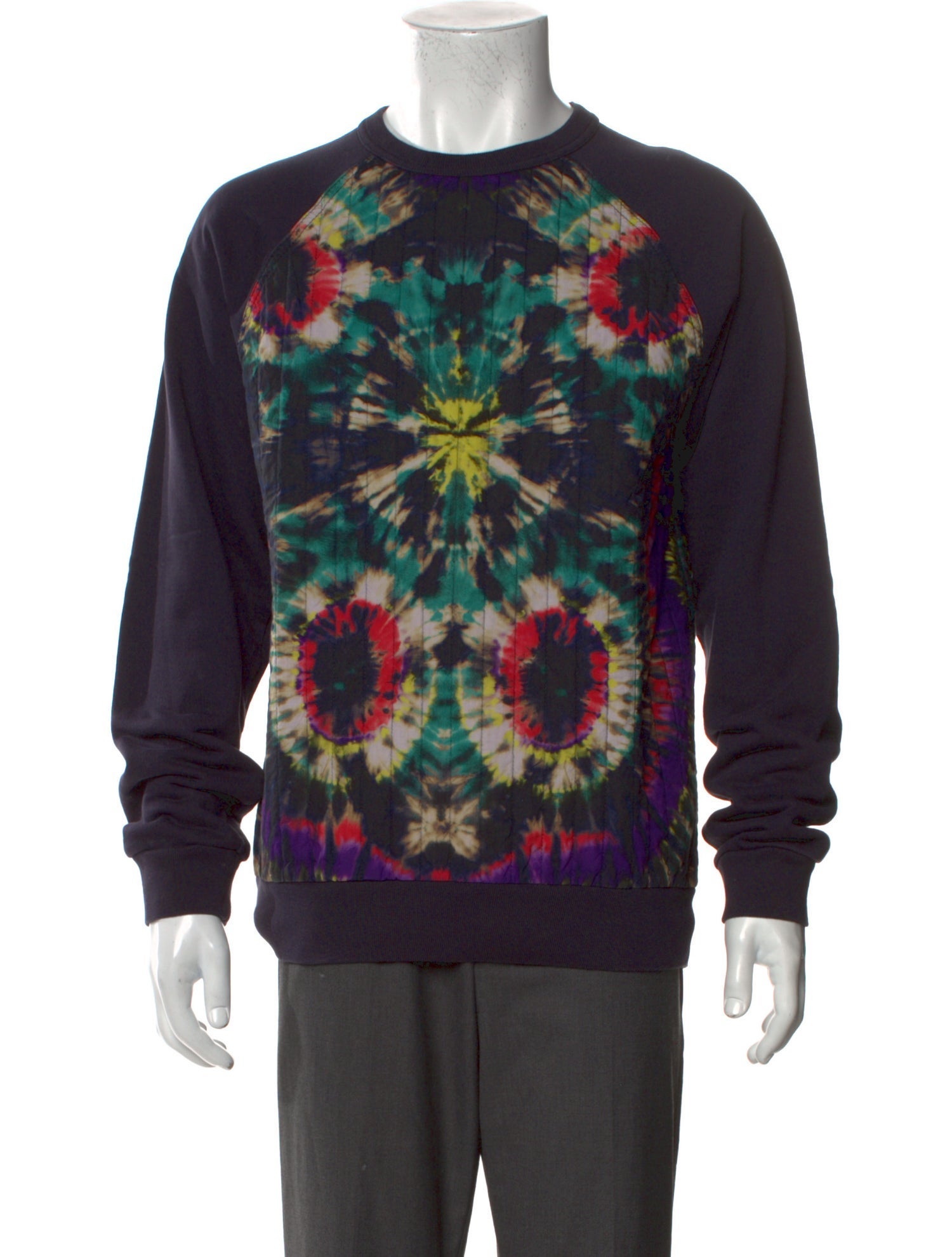 Dries Van Noten Tie-Dye Print Crew Neck Pullover