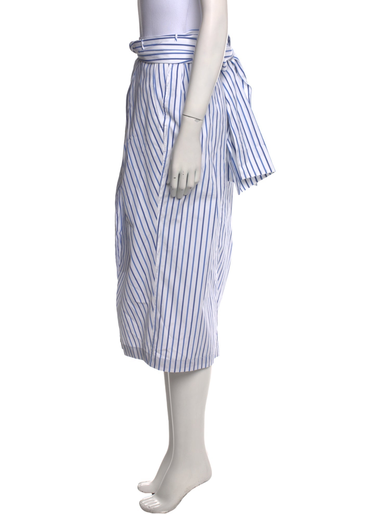 Dries Van Noten Striped Midi Length Skirt