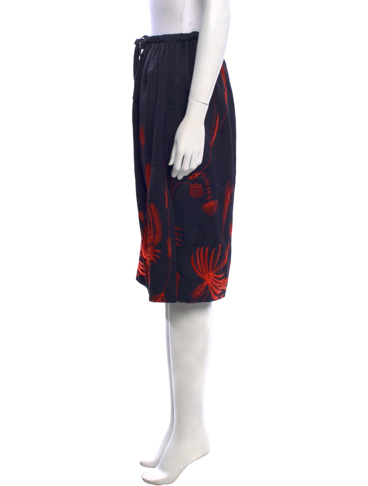 Dries Van Noten Printed Knee-Length Skirt