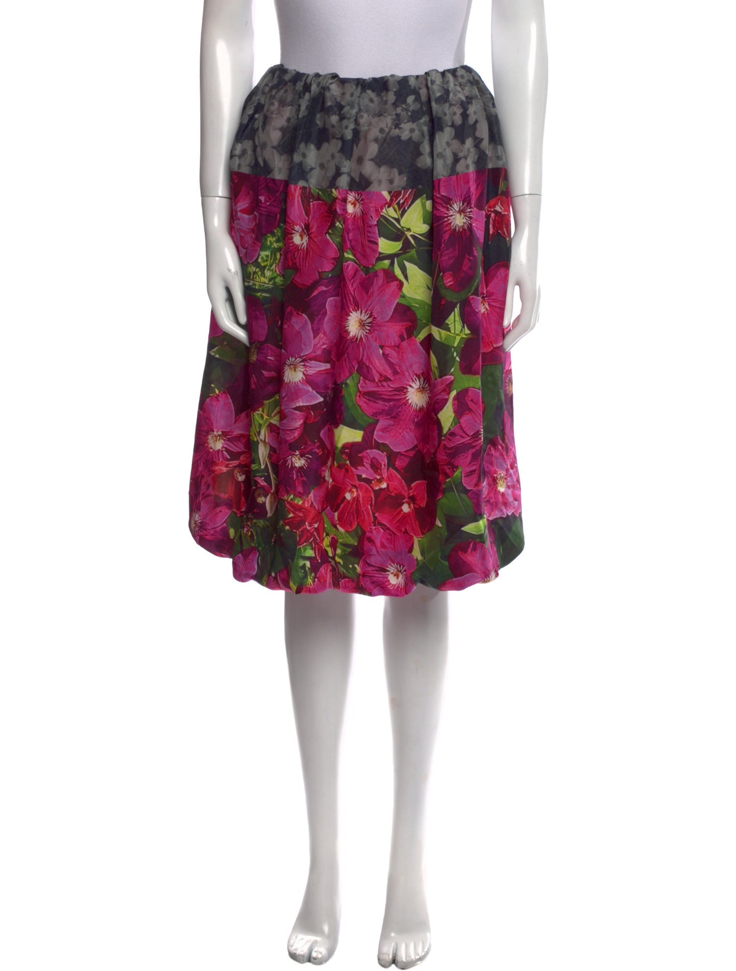 【GINZA掲載】 Dries Van Noten Printed skirt フローラル DRIES VAN NOTEN Layered floral-print silk-crepon wrap maxi