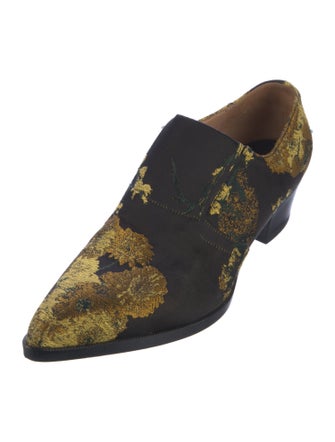 Dries Van Noten Floral Print Loafers