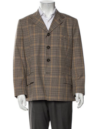 Dries Van Noten Plaid Print Blazer