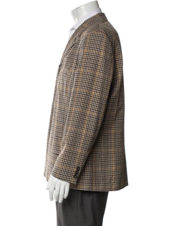 Dries Van Noten Plaid Print Blazer