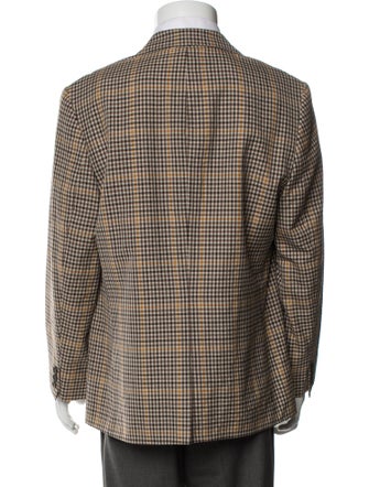 Dries Van Noten Plaid Print Blazer