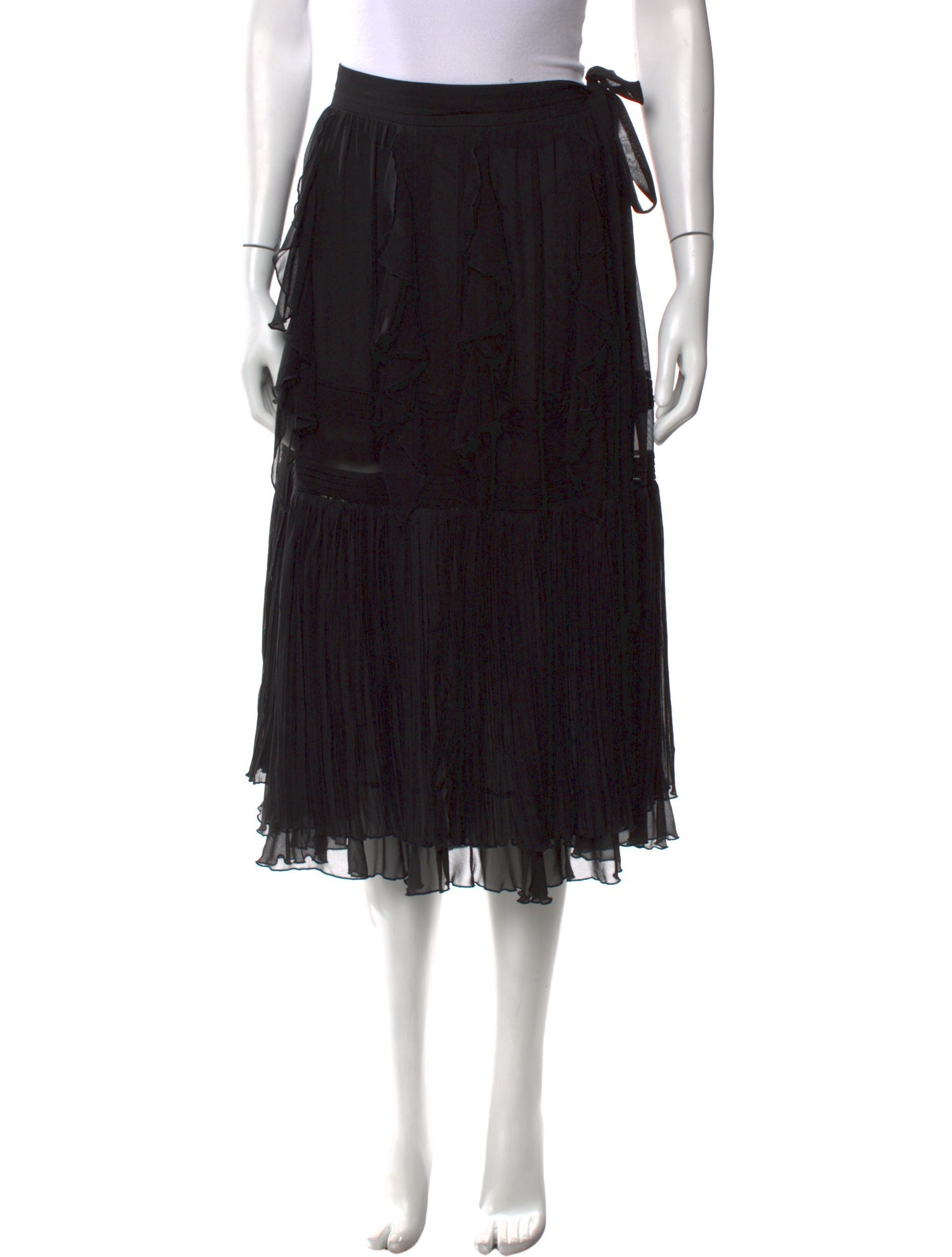 Dries Van Noten Silk Midi Length Skirt w/ Tags