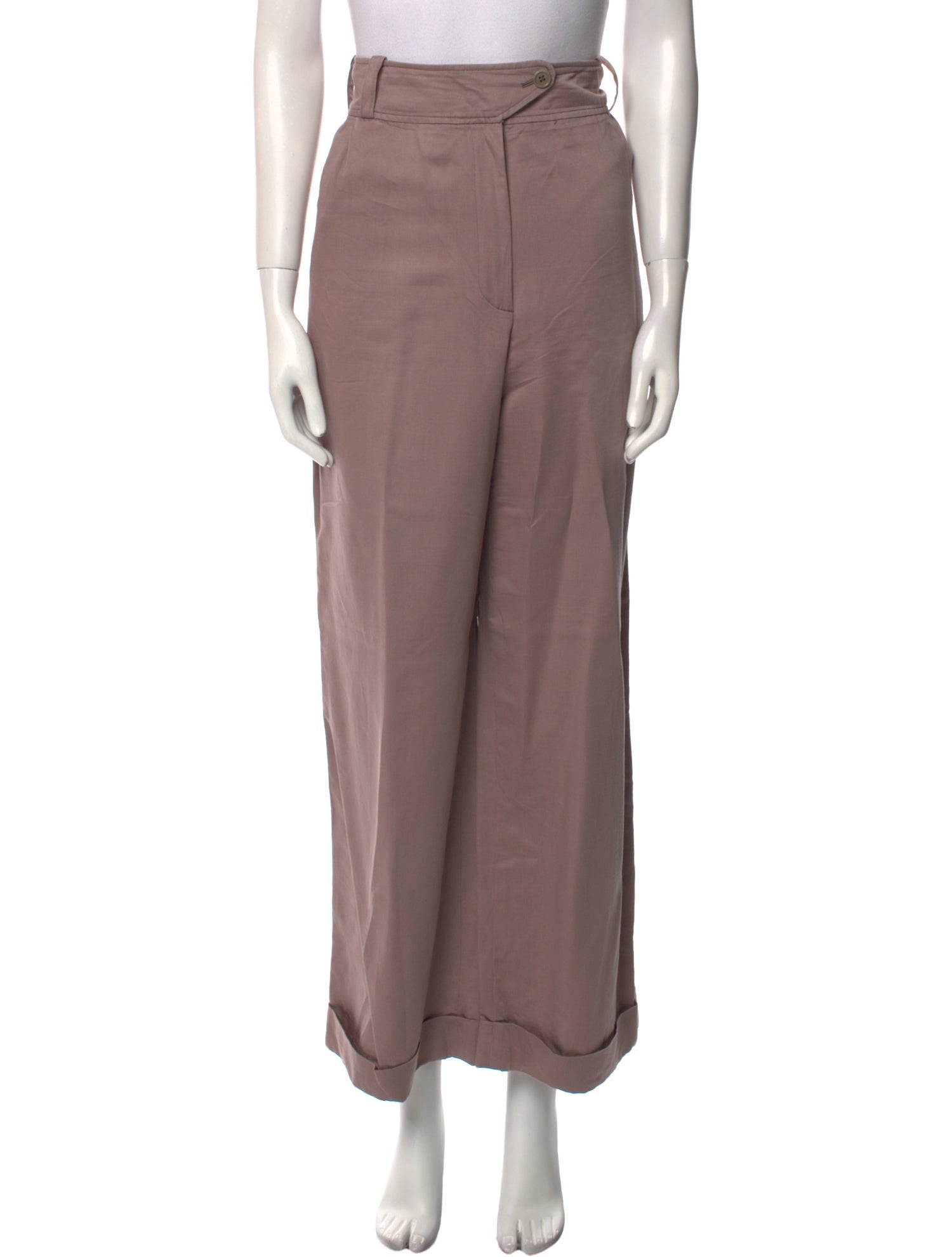Dries Van Noten Linen Wide Leg Pants