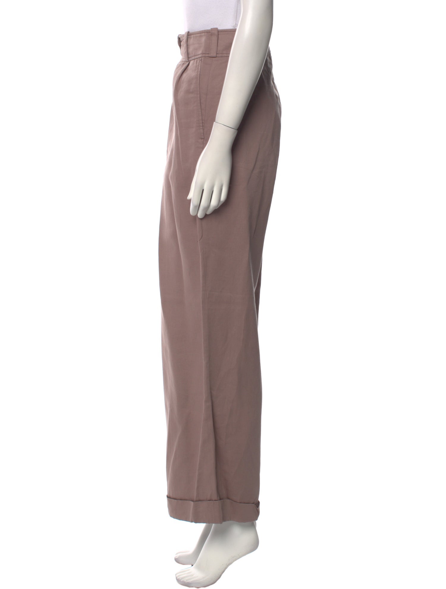 Dries Van Noten Linen Wide Leg Pants