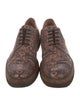 Dries Van Noten Leather Animal Print Oxfords