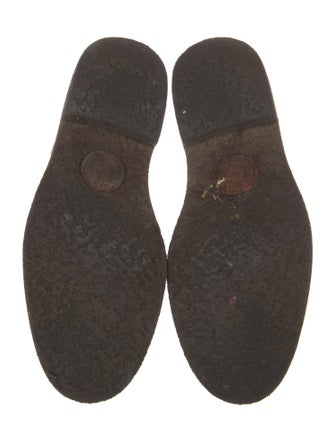 Dries Van Noten Leather Animal Print Oxfords