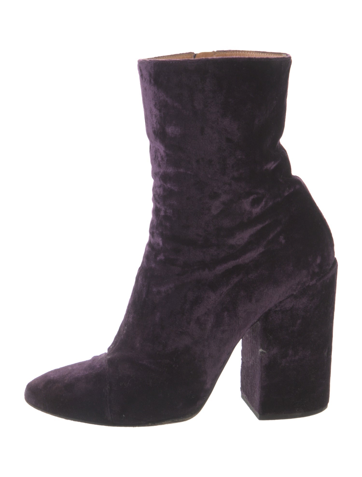 Dries Van Noten Velvet Boots