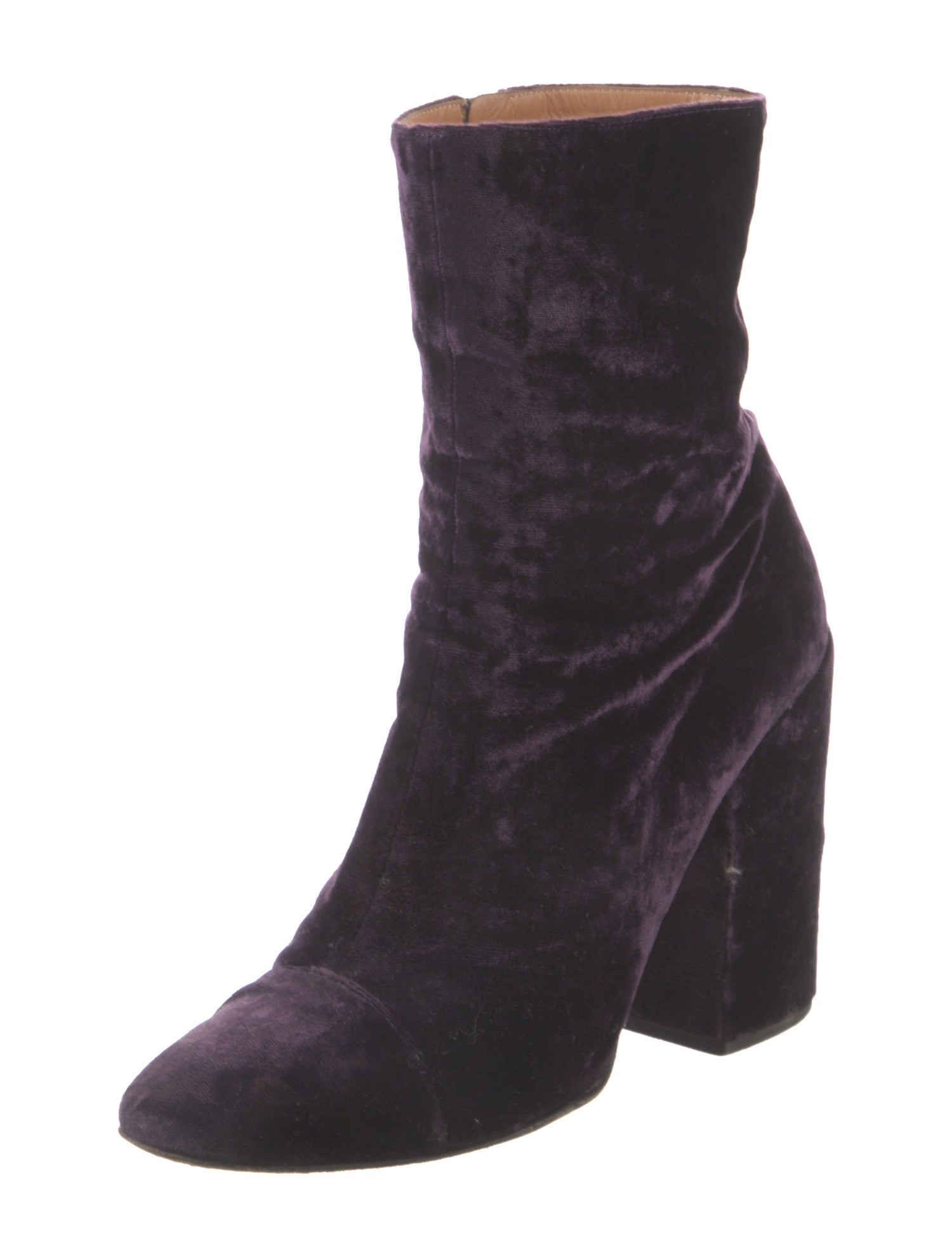 Dries Van Noten Velvet Boots