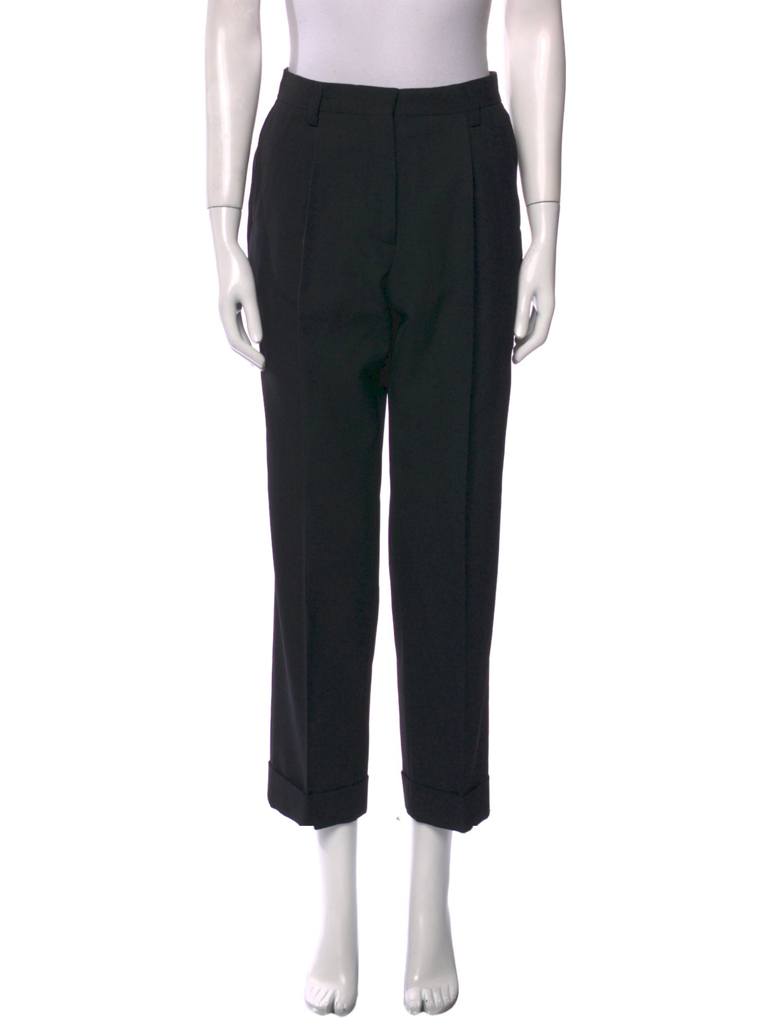 Dries Van Noten Wool Straight Leg Pants