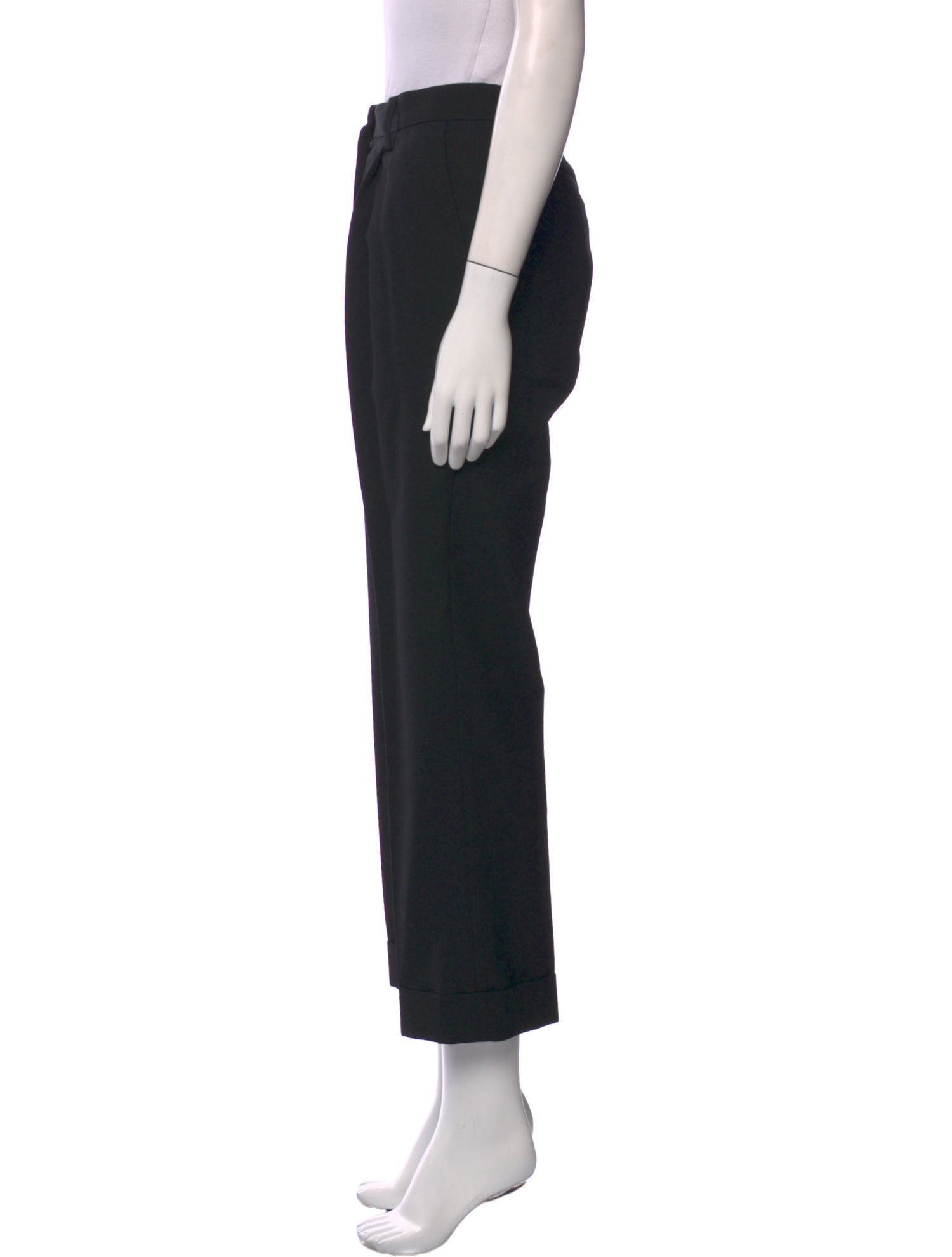 Dries Van Noten Wool Straight Leg Pants
