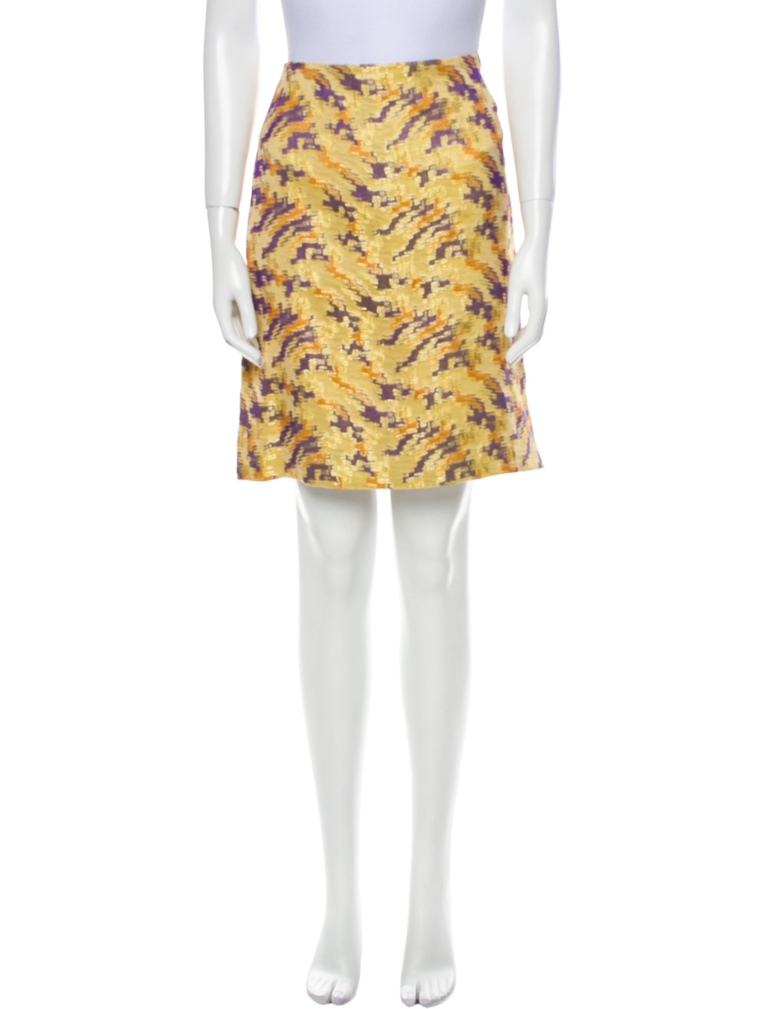Dries Van Noten Printed Knee-Length Skirt