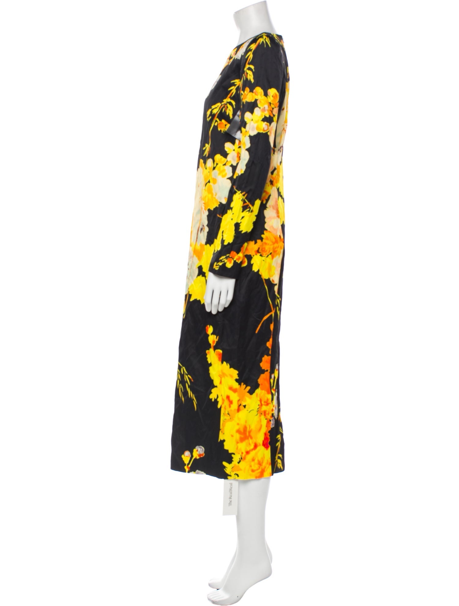 Dries Van Noten Floral Print Midi Length Dress