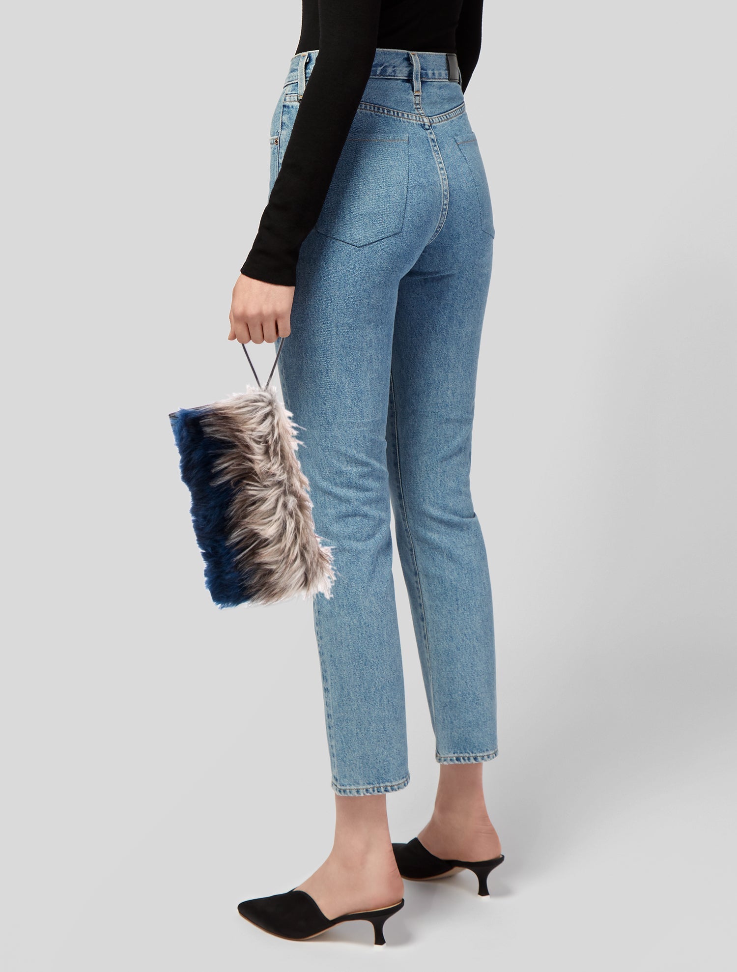 Dries Van Noten Leather Evening Bag