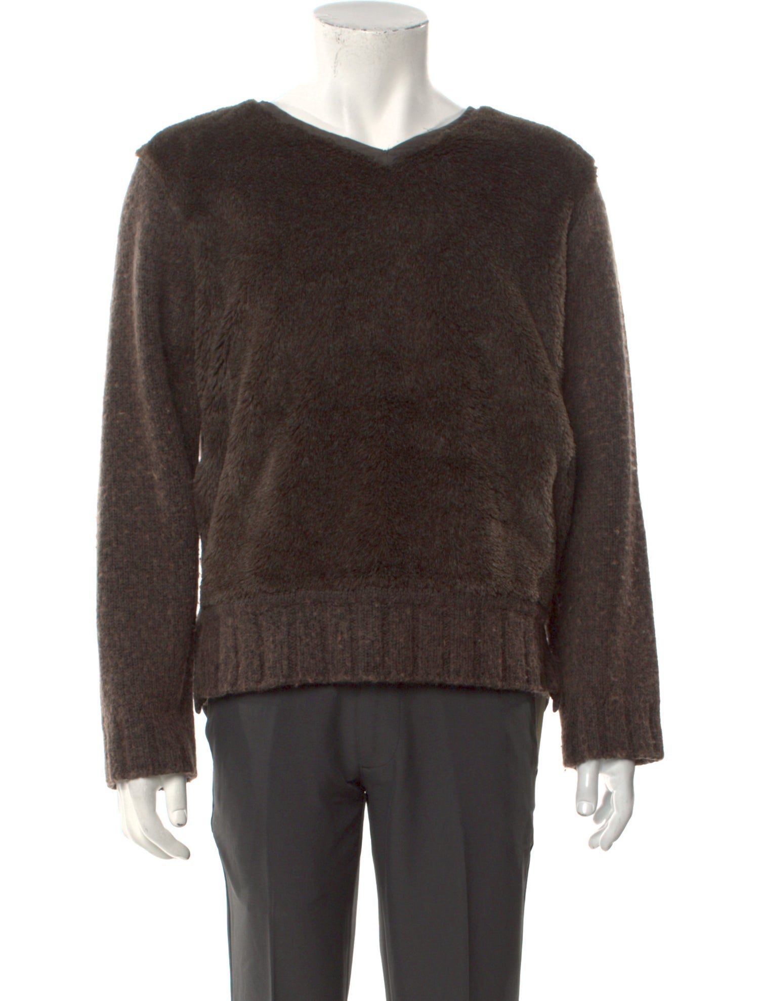 Dries Van Noten V-Neck Long Sleeve Pullover