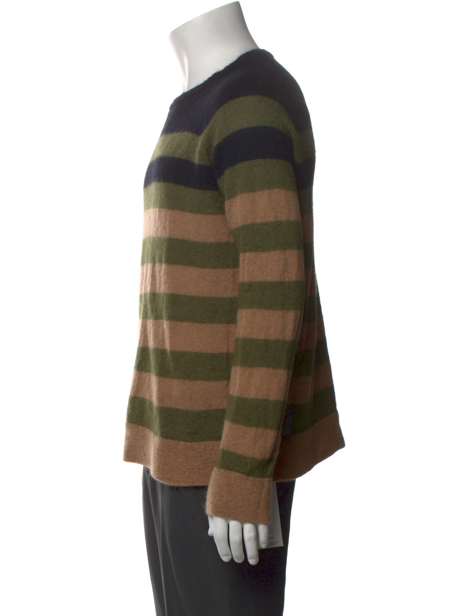 Dries Van Noten Striped Crew Neck Pullover