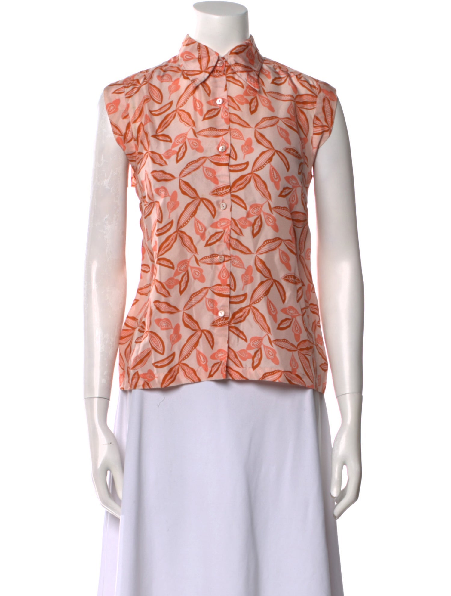 Dries Van Noten Silk Printed Top - Pink Tops, Clothing