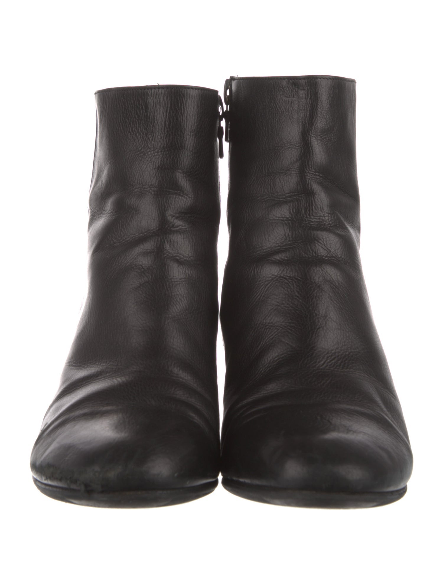 Dries Van Noten Leather Crystal Embellishments Boots