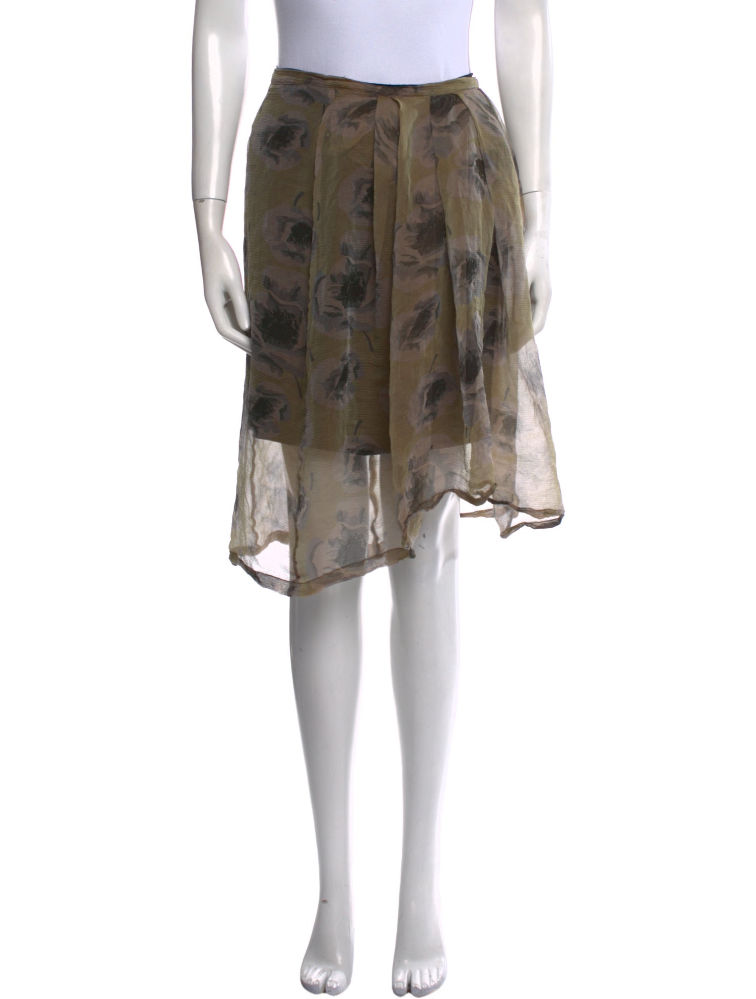 Dries Van Noten Printed Knee-Length Skirt