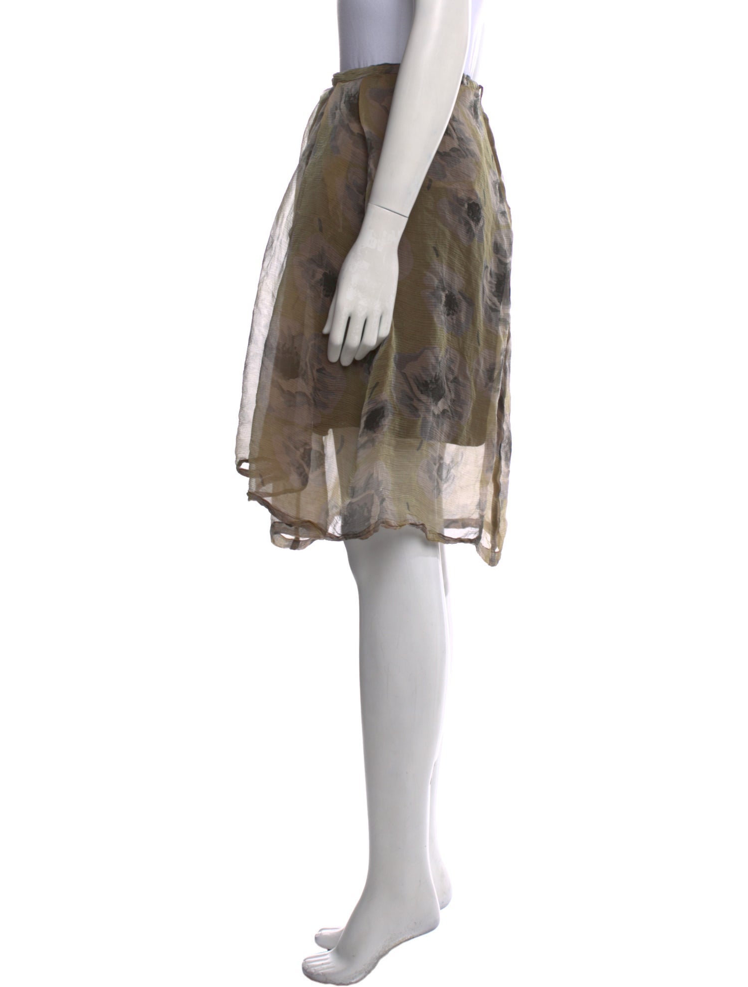 Dries Van Noten Printed Knee-Length Skirt