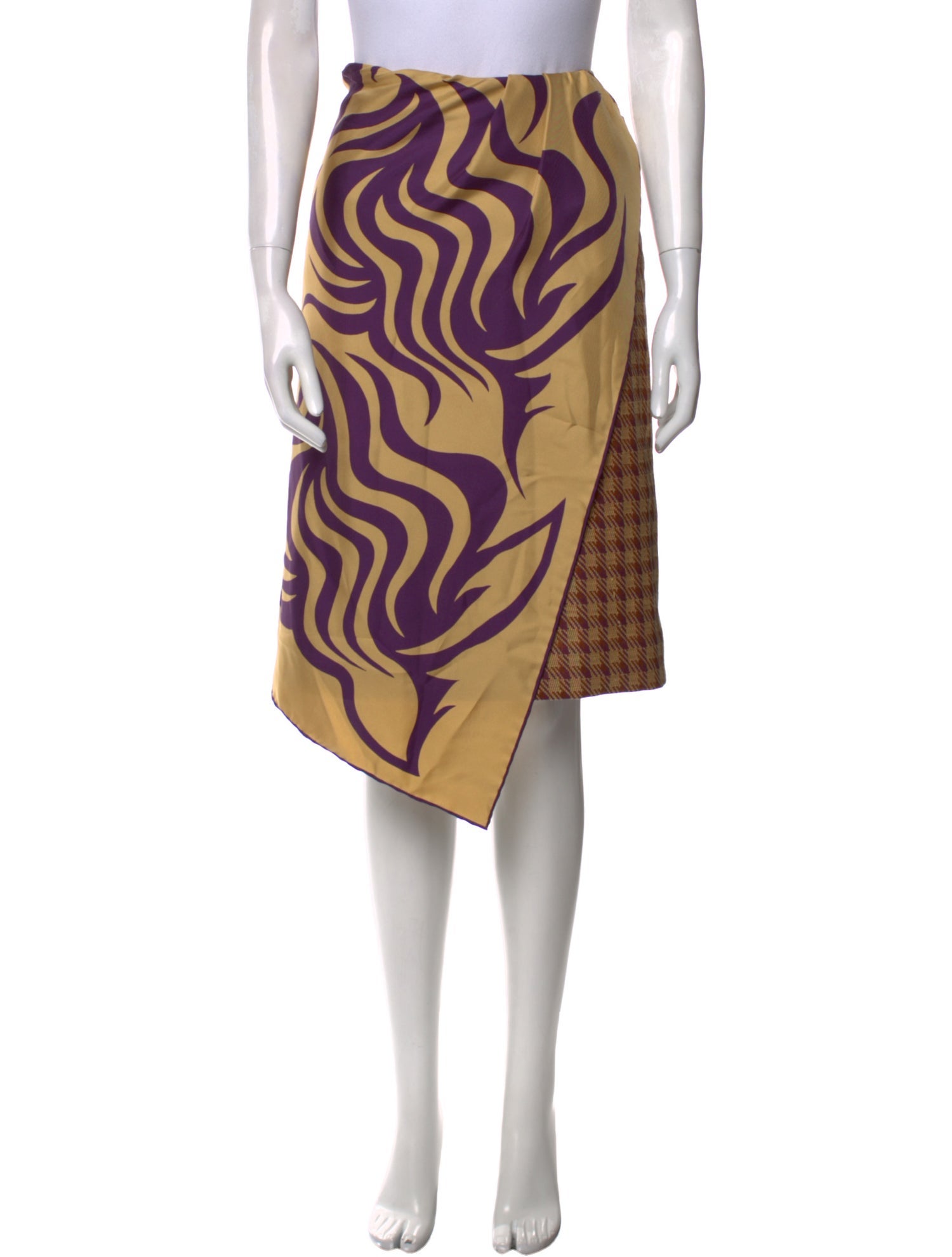 Dries Van Noten Printed Knee-Length Skirt w/ Tags