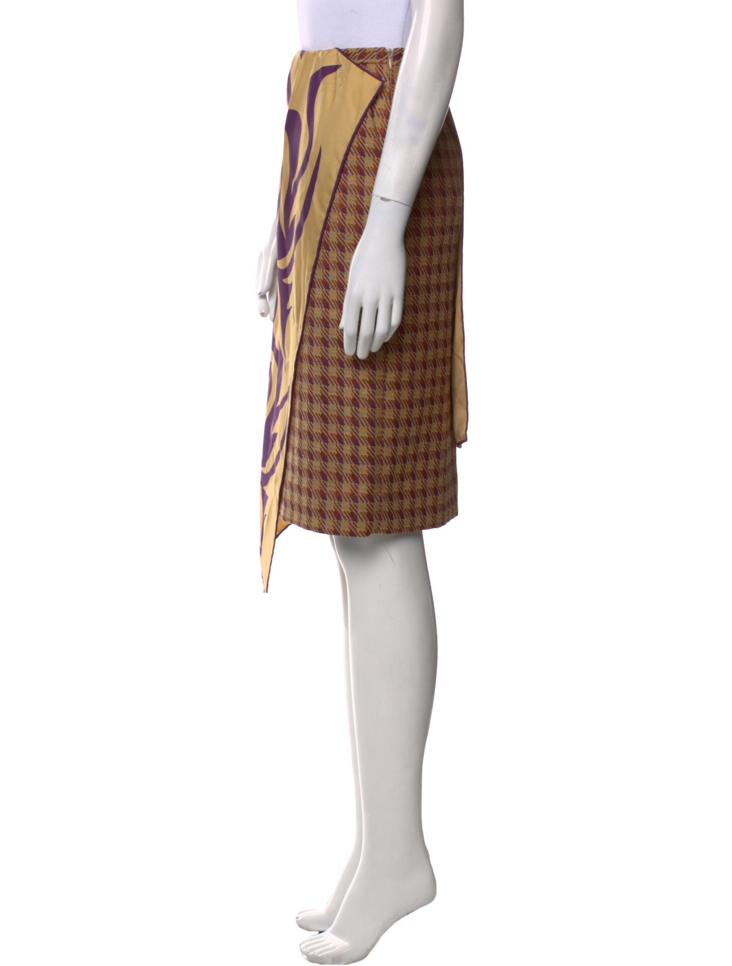 Dries Van Noten Printed Knee-Length Skirt w/ Tags