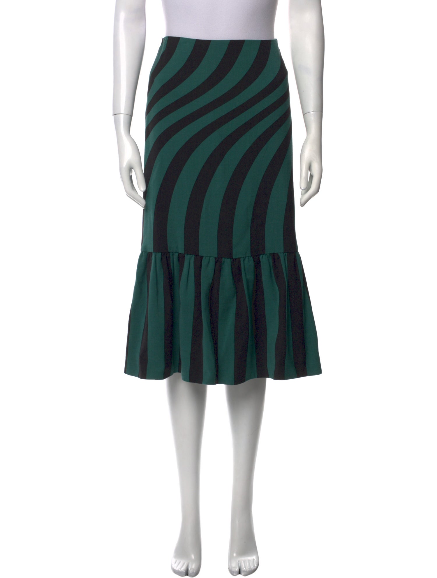 Dries Van Noten Striped Knee-Length Skirt