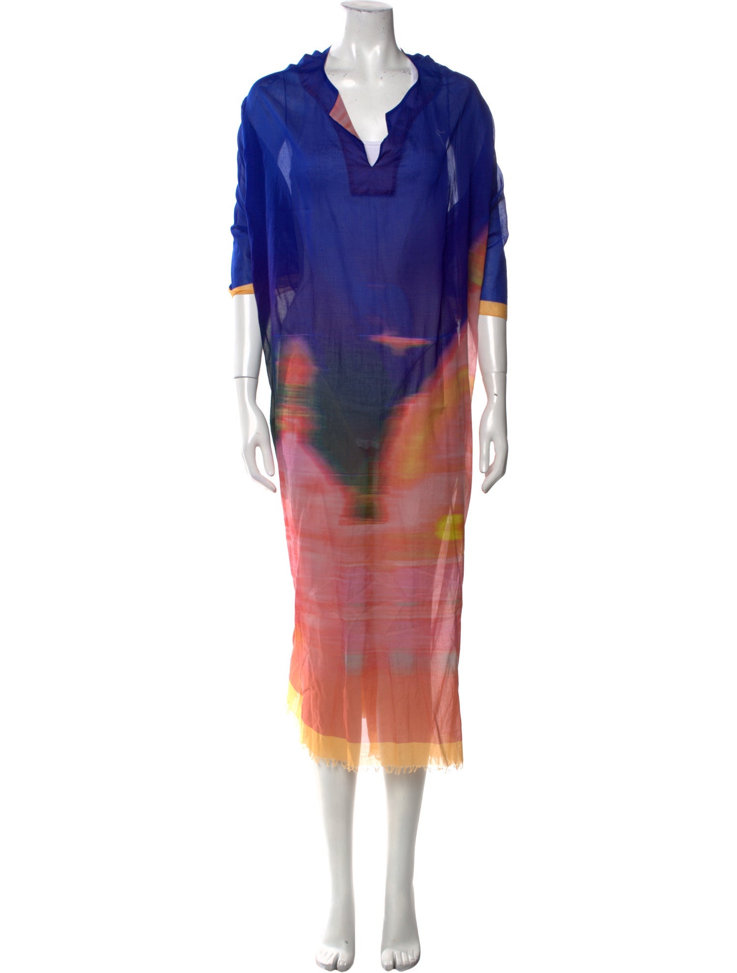 Dries Van Noten Printed Long Dress